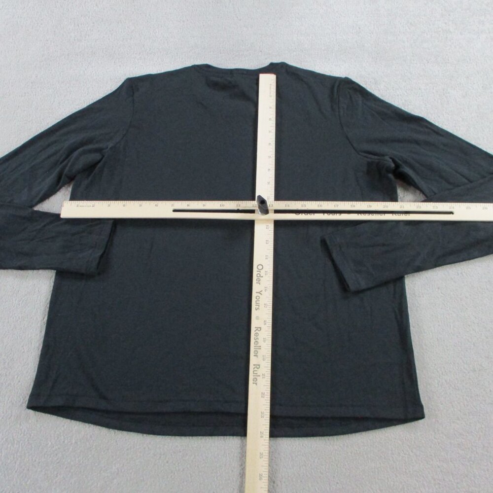 SKIMS Relaxed Long Sleeve T Shirt Womens Medium Onyx Black Crewneck Casual NWT - Picture 6 of 9